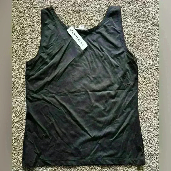 NWT Pendleton Sleeveless Tank Top Black Size Medium - Picture 3 of 4
